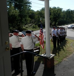 Memorial performed for Denny Hemphill by the VFW Honor Guard.